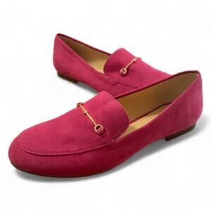 Loft Slip On Loafers Womens 9M Pink Textured Upper Office Career Shoes NEW NWT